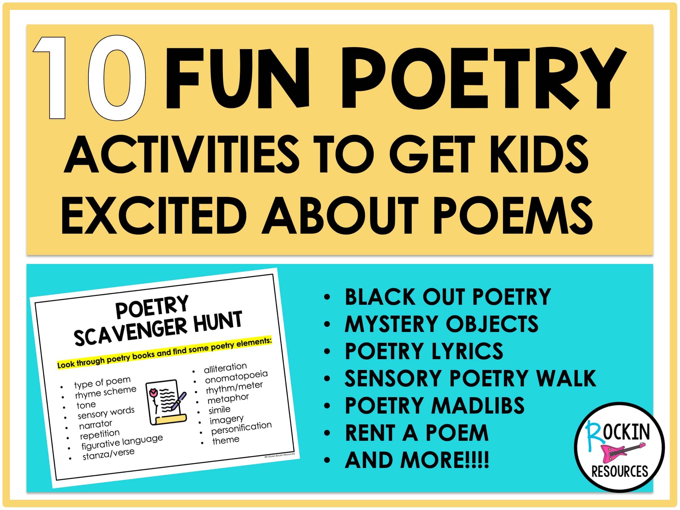 10 FUN POETRY ACTIVITIES TO GET KIDS EXCITED