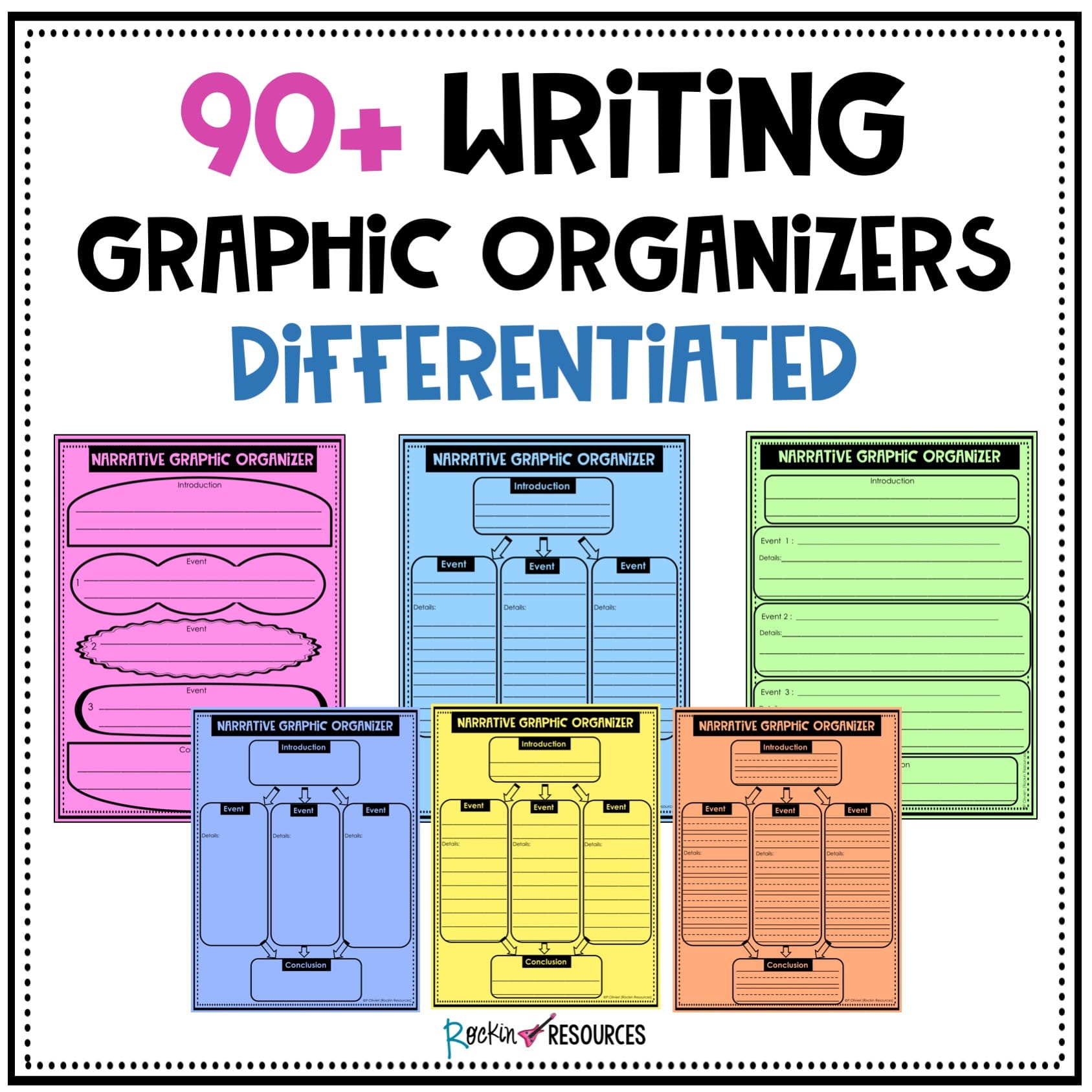 Writing Mini Lesson #14- Graphic Organizers For Narrative Writing ...