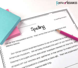 Are you looking for teaching ideas for proofreading spelling? Students should edit their rough drafts using CUPS (Capitalization, Usage, Punctuation, Spelling) and this lesson focuses on the S for spelling. It is part of a writing mini lesson series for writing workshop and works well with any writing curriculum. Read on for spelling rules and proofreading tips.