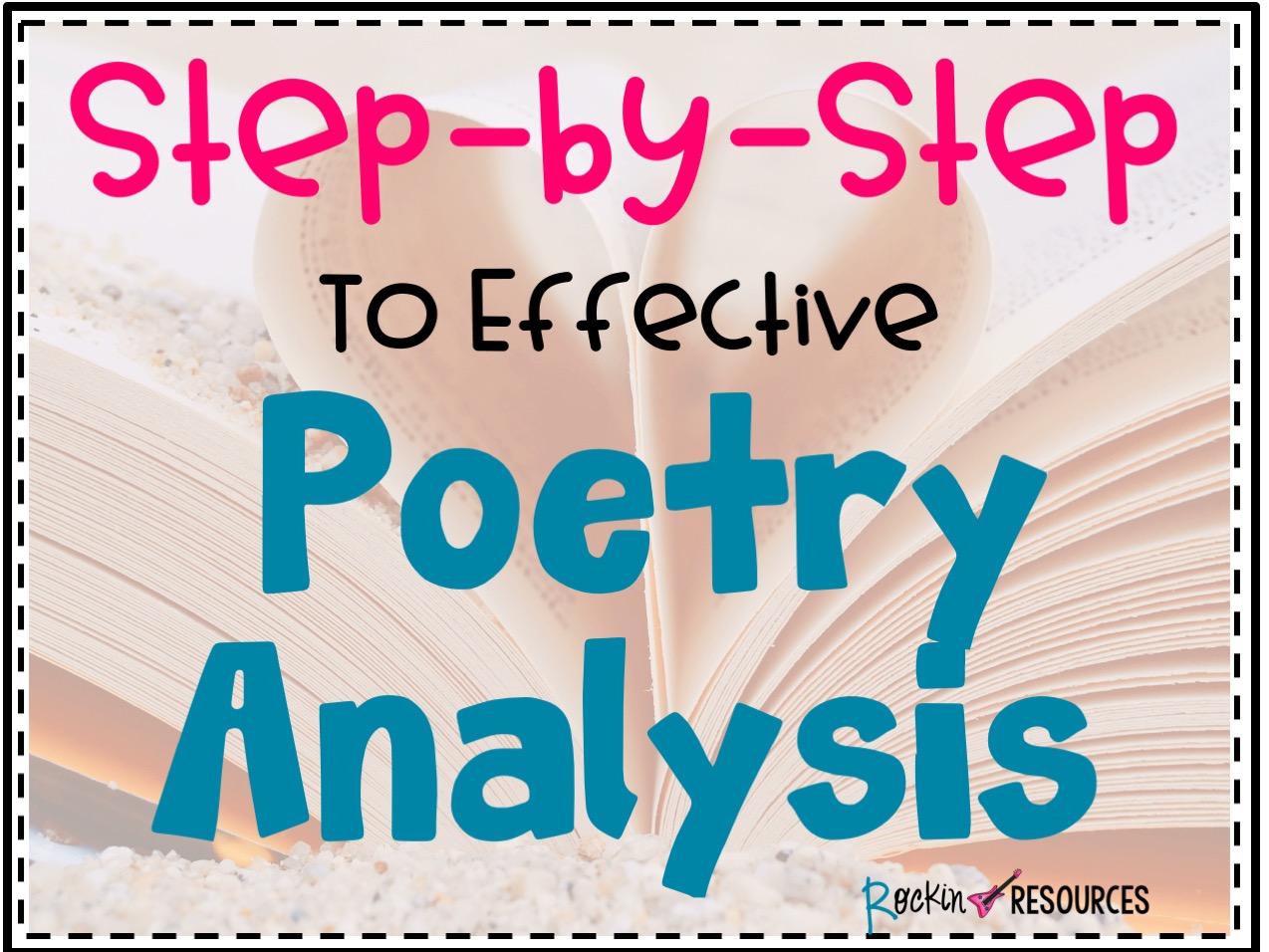 Step By Step To Effective Poetry Analysis Rockin Resources