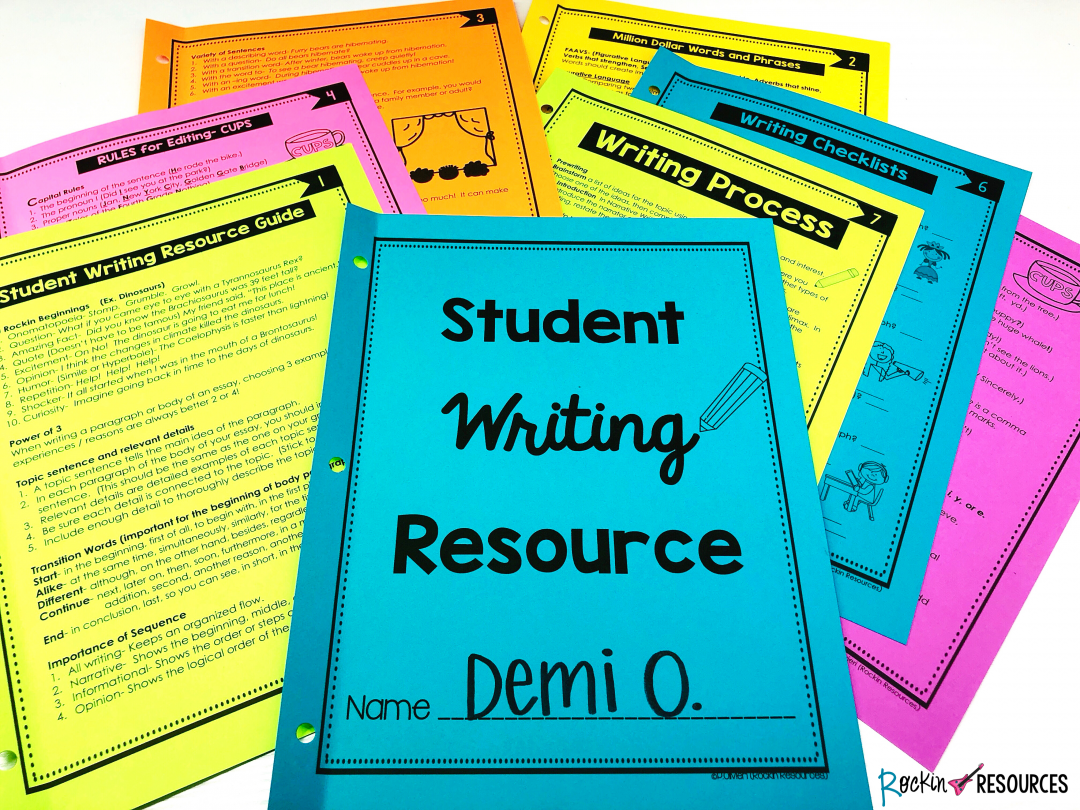 5 Essential Things Every Writing Center Needs - Rockin Resources