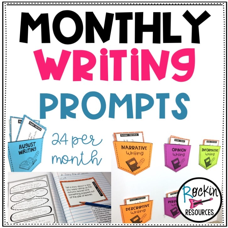 Monthly Writing Prompts | Rockin Resources