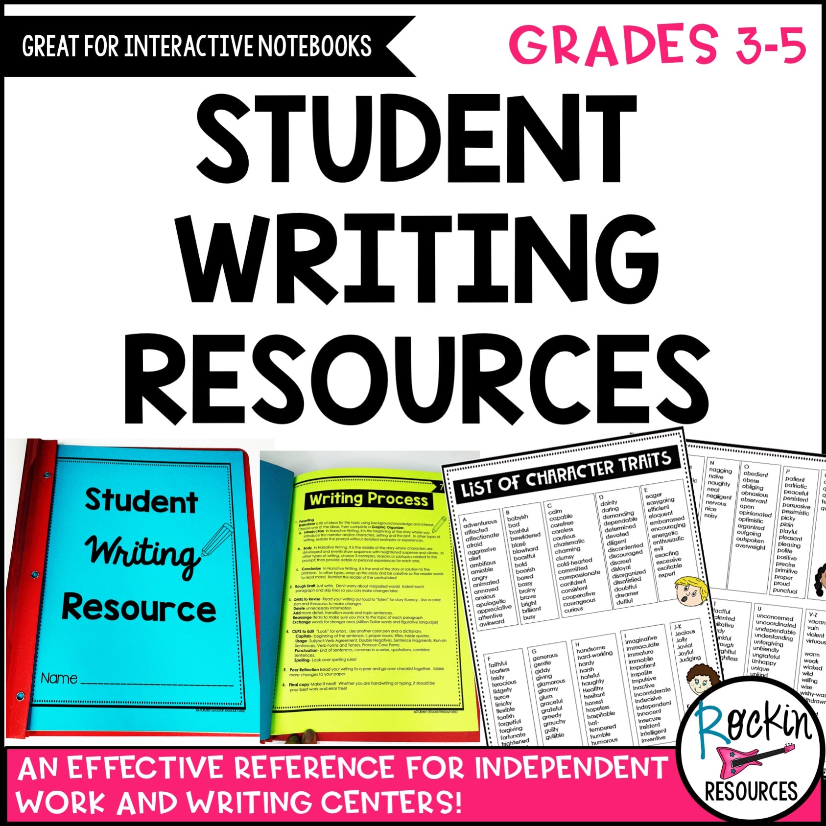 Student Writing Resources Rockin Resources