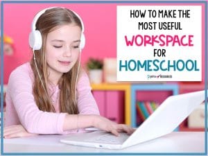 homeschool workspace