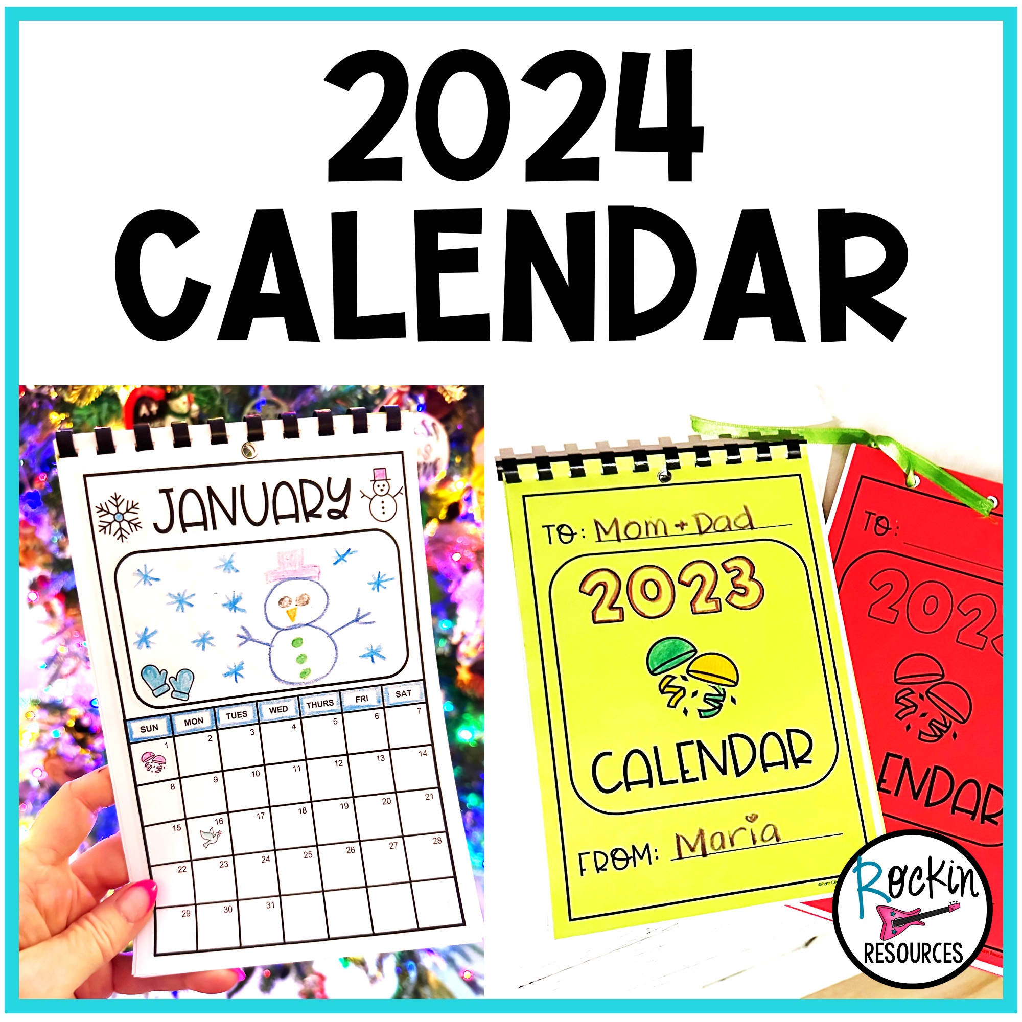 Calendrier 2024 Chats ( Affixe)