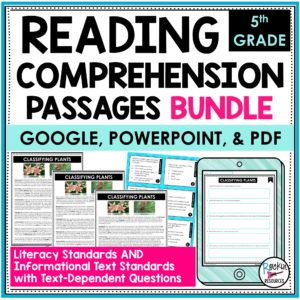 5th Grade Reading Comprehension Passages Bundle