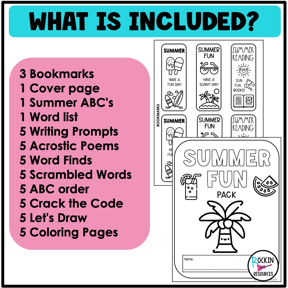 END OF YEAR WORKSHEETS, BRAINTEASERS, WORD SEARCH, COLORING PAGES - Image 5