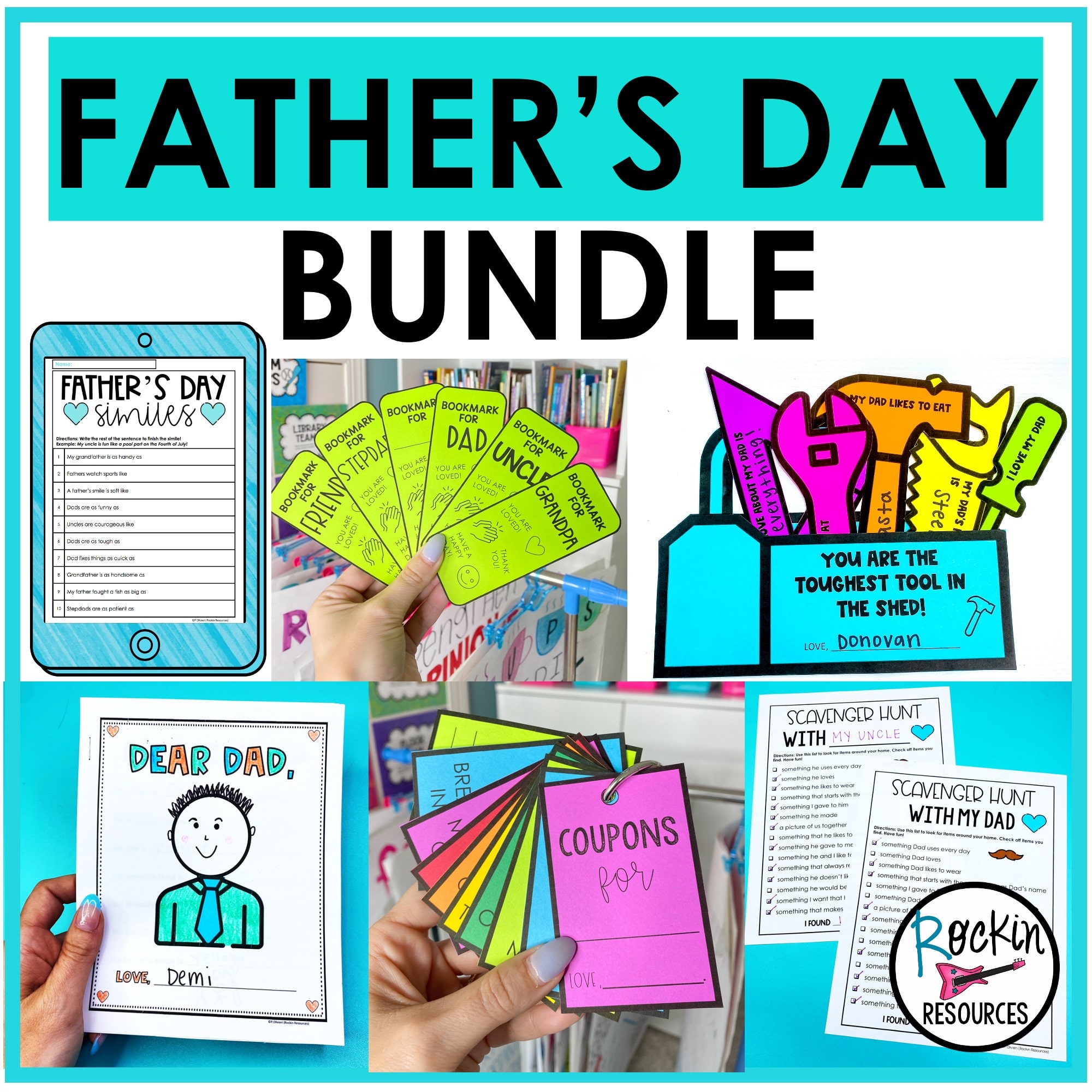 Father's Day Snapshots Craft Activities Memory Book All About My