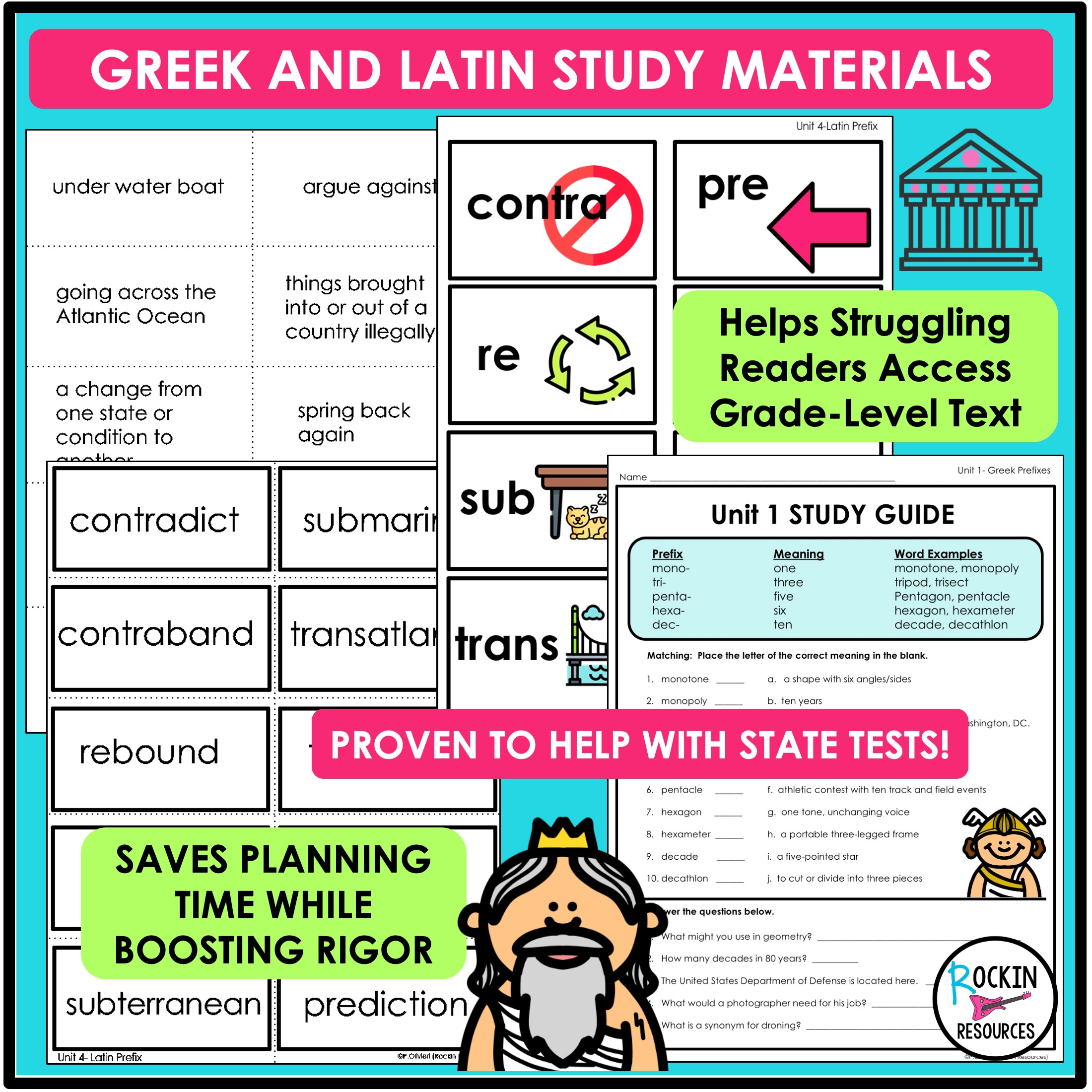 Greek and Latin Roots- Study Units for Prefixes and Suffixes - Image 4