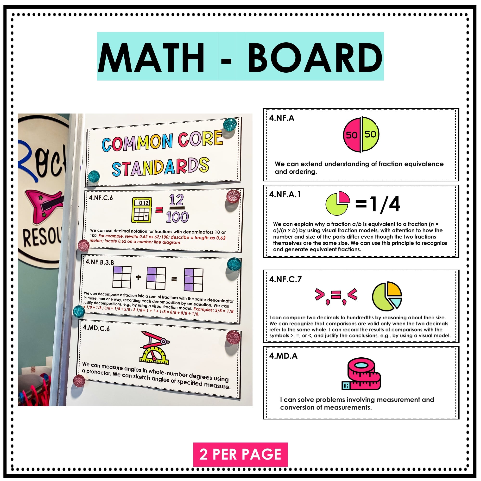 Common Core Standards "I Can" And "We Can" Statements 4th Grade ELA ...