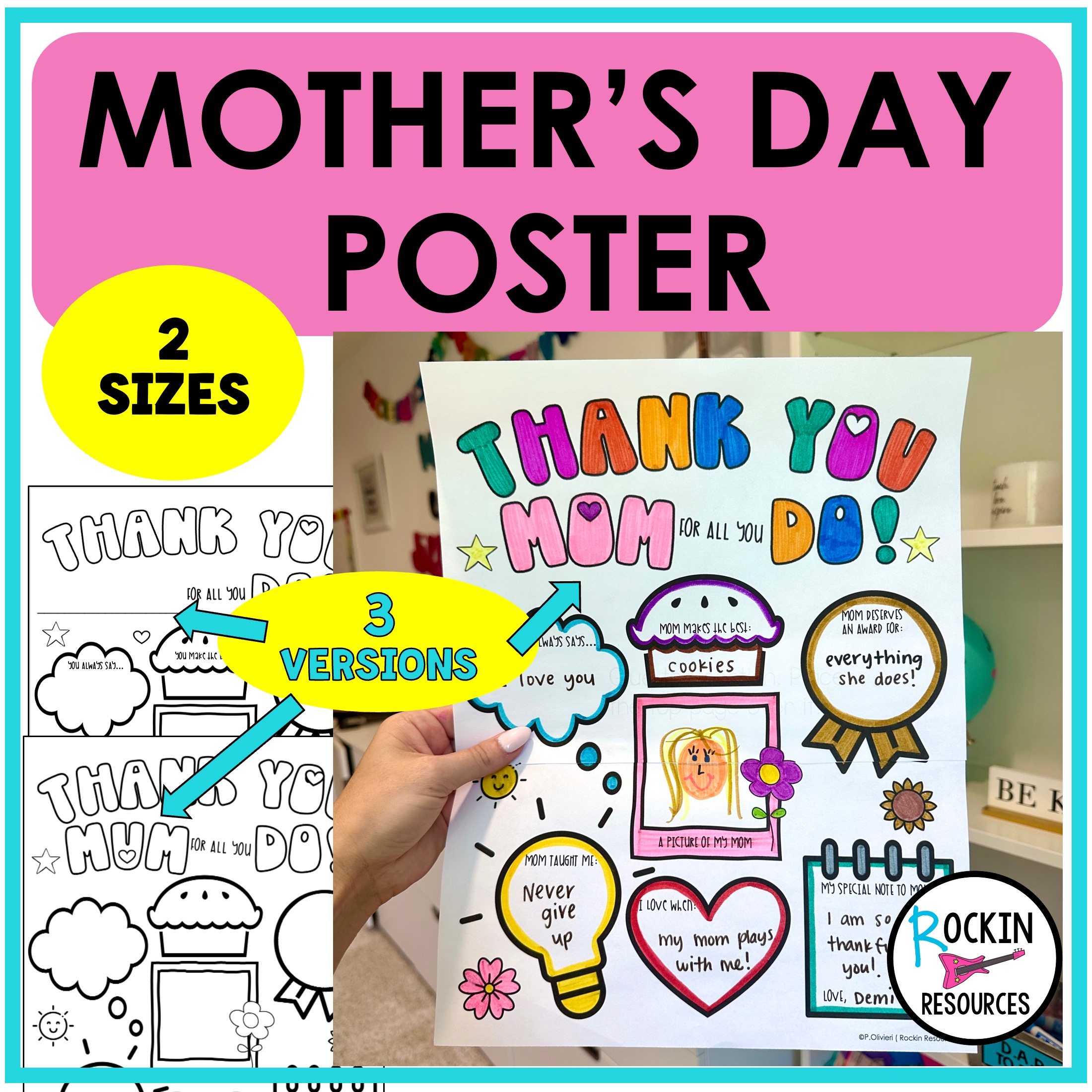 MOTHER'S DAY POSTER (2 SIZES)