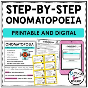 ONOMATOPOEIA UNIT | FIGURATIVE LANGUAGE | PRINTABLE AND DIGITAL