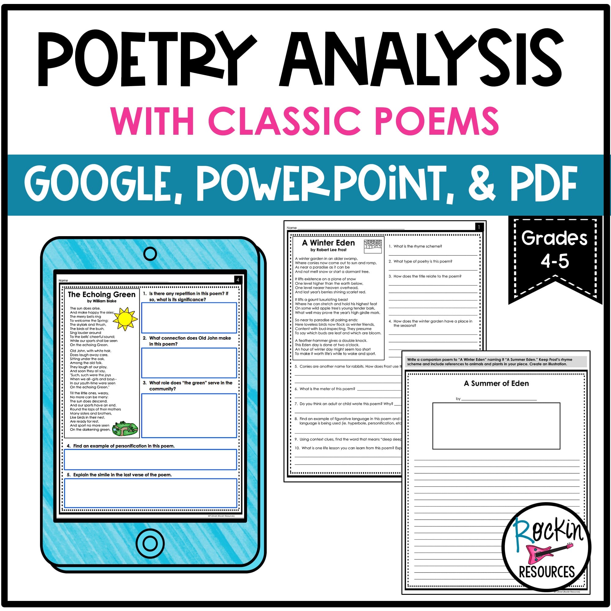 How To Analyze Poetry Step By Step Rockin Resources