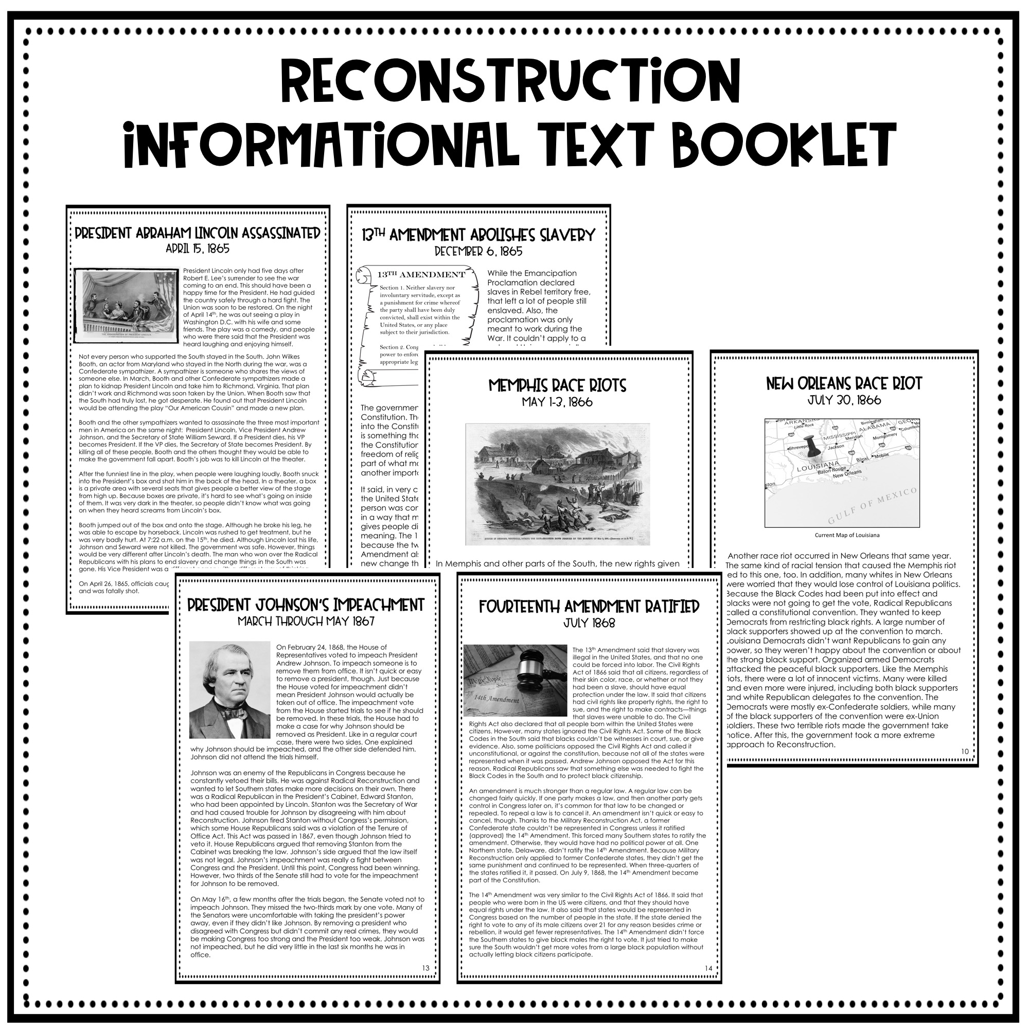 U.S. History Informational Text Booklets Bundle - Rockin Resources