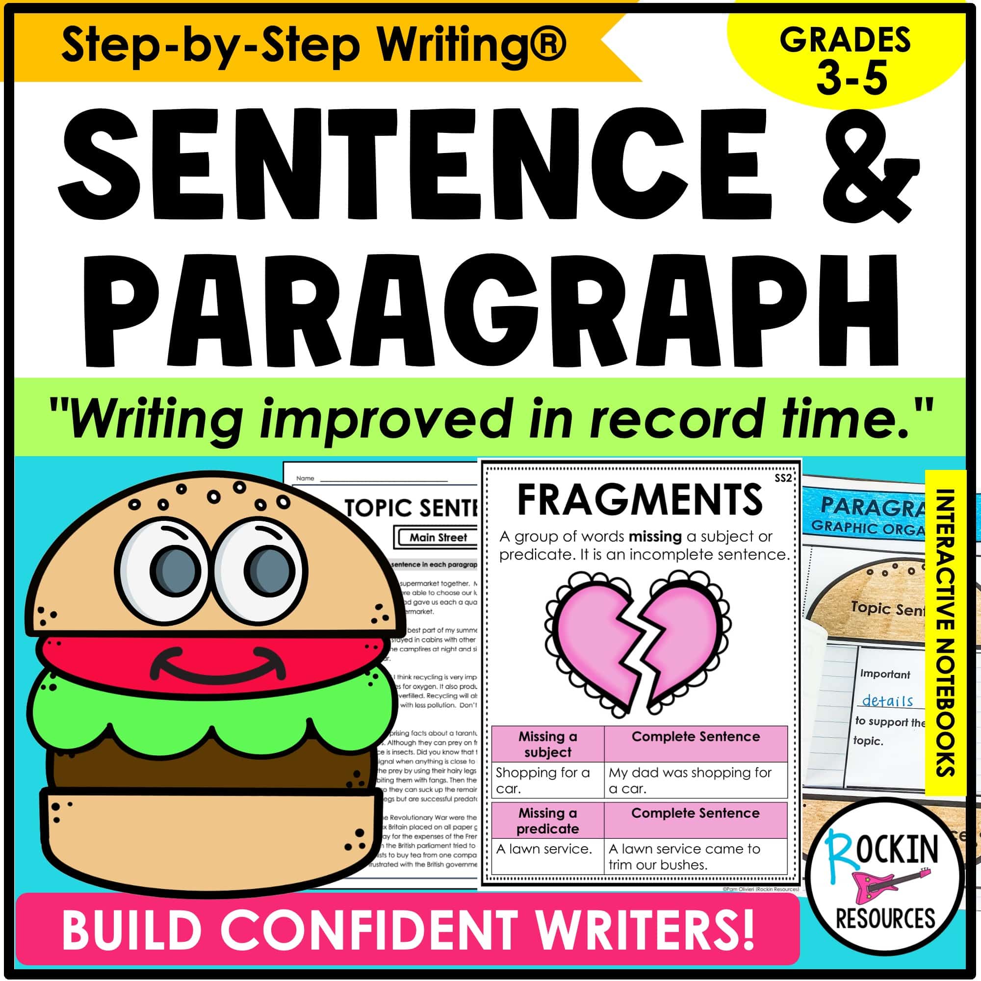Step-by-Step Paragraph Writing and Sentence Structure Unit