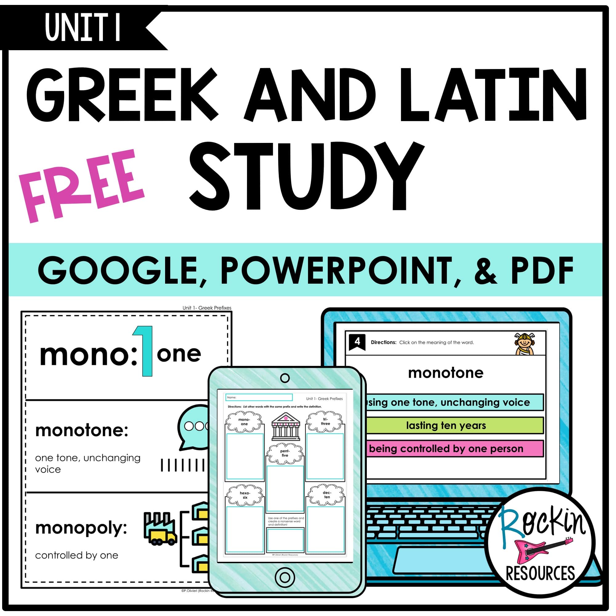 Effective Ways To Teach Greek And Latin Roots AND Vocabulary - Rockin ...