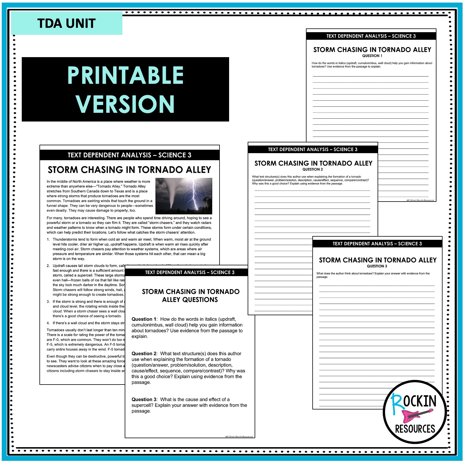 TEXT DEPENDENT ANALYSIS 4TH GRADE AND TEXT EVIDENCE UNIT BUNDLE ...