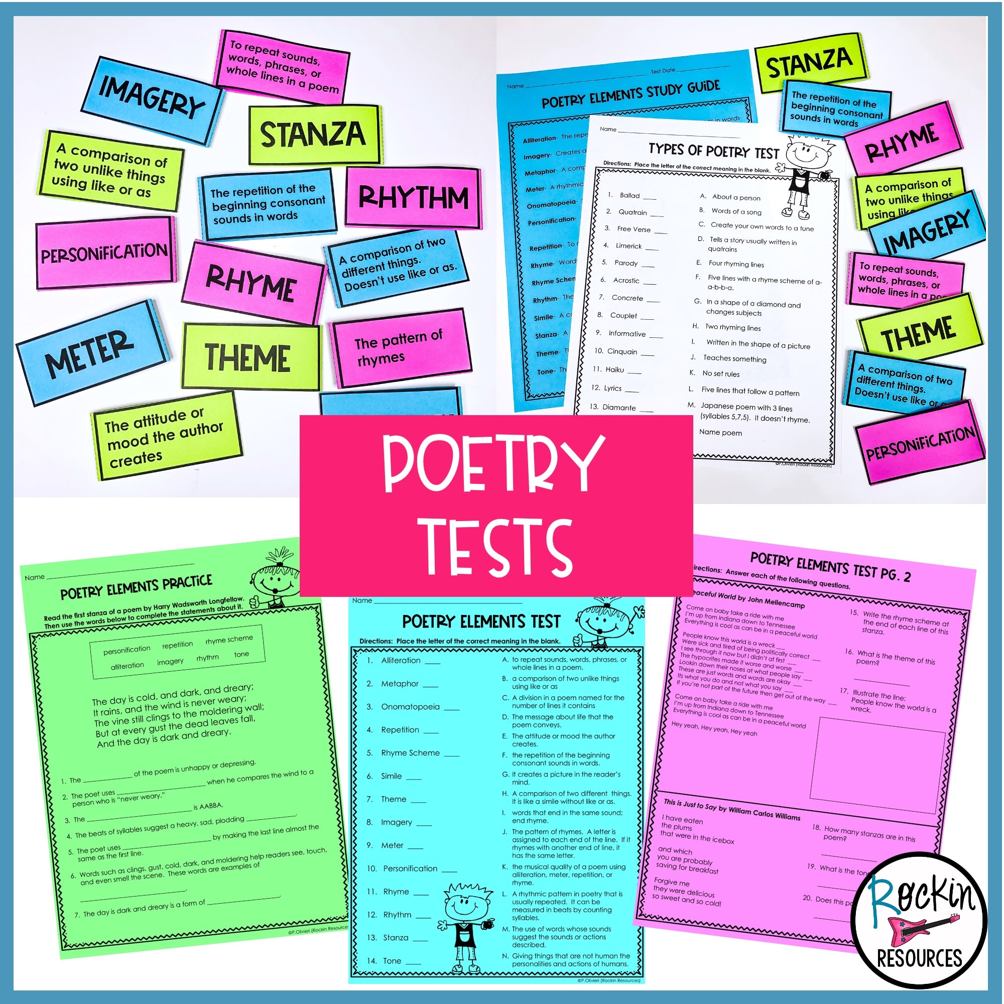 POETRY UNIT WITH POETRY ANALYSIS PRACTICE - Rockin Resources