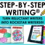 step by step writing workshop, writing program and writing curriculum.