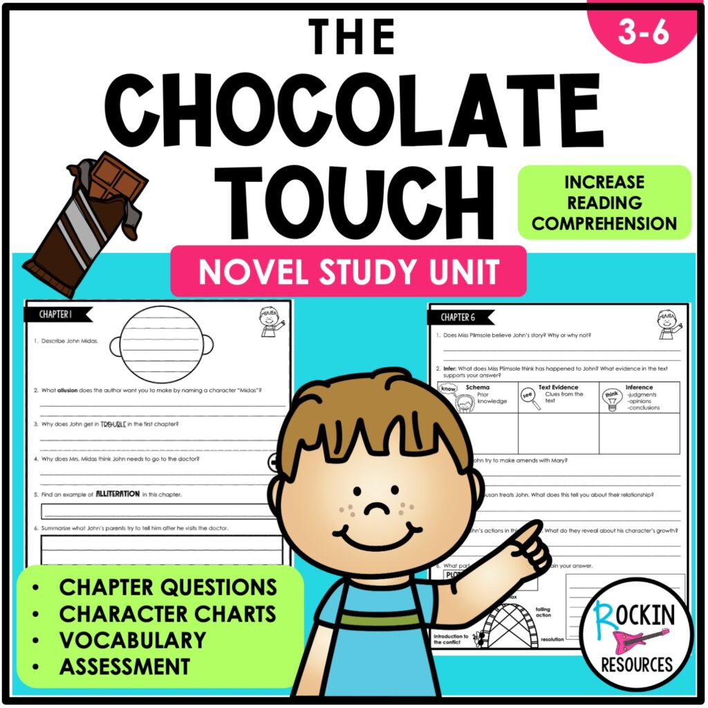 The Chocolate Touch Novel Unit - Rockin Resources