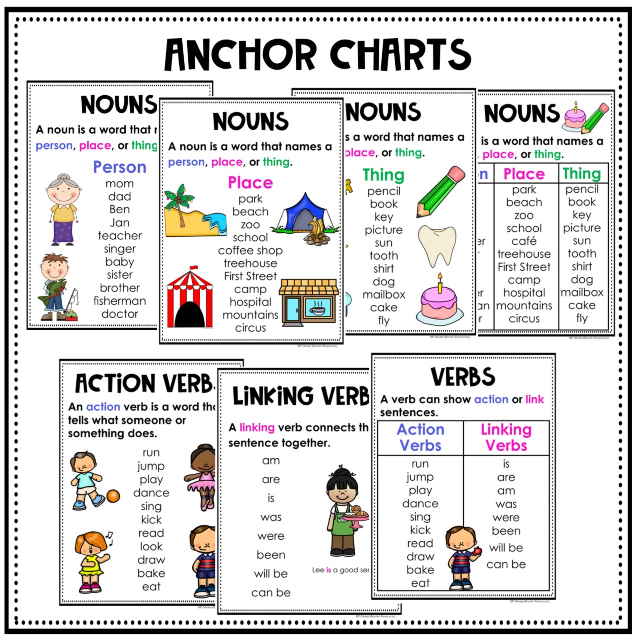 Nouns And Verbs | Rockin Resources