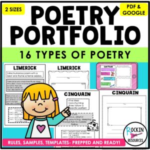 Poetry booklets or portfolio 3rd, 4th, 5th