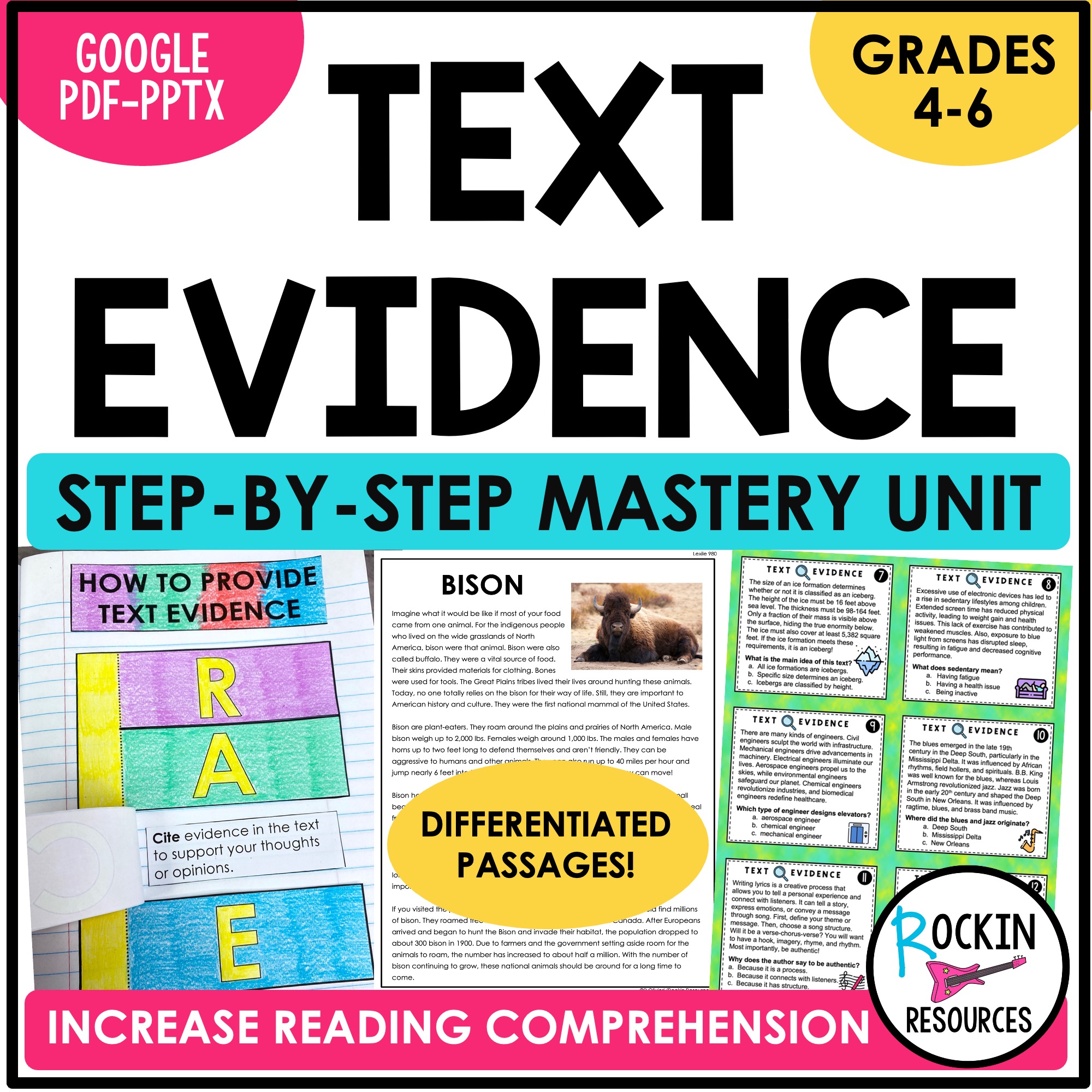 text evidence cover