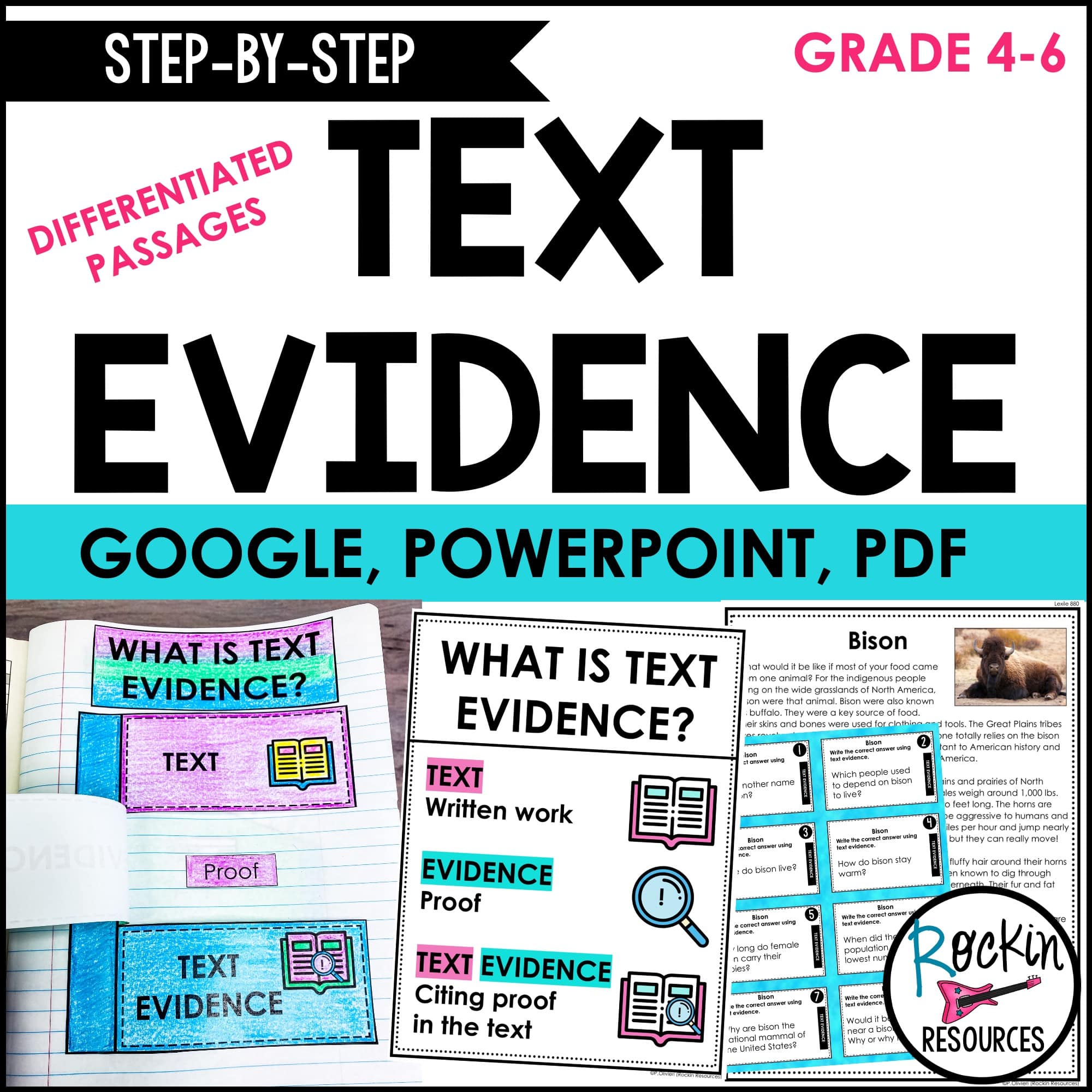 Grades　for　4-6　Evidence　Step-by-Step　Text　Resources　Unit　Rockin